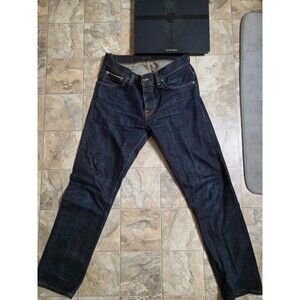 Nudie Jeans Grim Tim Dry Selvage Dark Blue Size 32x30